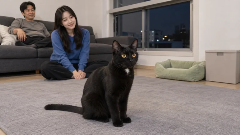 밤에 우다다하는 고양이, 저녁의 놀이와 쉬는 자리를 이어 봐요